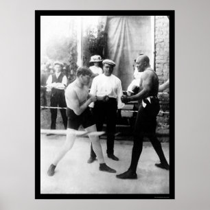 Cutler vs. Johnson Boxing Match 1914 Poster