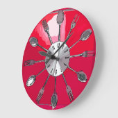 Cutlery O'clock 2. Große Wanduhr (Winkel)