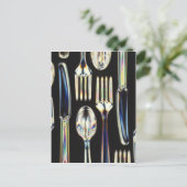 Cutlery Postkarte (Stehend Vorderseite)