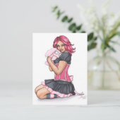 Cutness Overdose Puppenkarte Postkarte (Stehend Vorderseite)