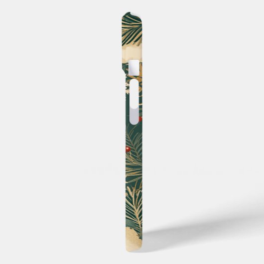 Cutom Name Monogram Weihnachtsschmuck Case-Mate iPhone Hülle (Rückseite / Links)