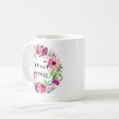Cutom Name Tasse, Personalisiert Name Tasse, Flora Kaffeetasse (Vorderseite Links)