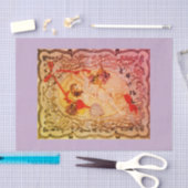 CUTOMIZABLE VINTAGES ENGEL Seidenpapier (Handwerk)