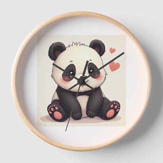Cuton Panda Uhr (Vorderseite)