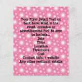 Cutout Cupcake mit rosa Kirsche oben Flyer (Hinten)