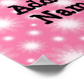 Cutout Cupcake mit rosa Kirsche oben Poster (Ecke)