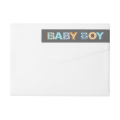 Cutout Letters Baby Boy Showmarke (Rückseite)
