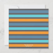 Cutout Letters Baby Shower Einladung - Junge (Rückseite)