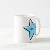 Cutout Light Blue Star Tasse (VorderseiteRechts)