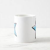 Cutout Light Blue Star Tasse (Mittel)