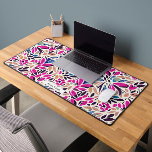 Cutout-Muster für Inspirierte Blumenformen Schreibtischunterlage