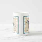 Cutout Zebra auf Cream Background Porzellantasse (Vorderseite)