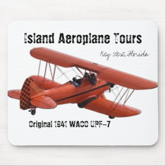 cutoutbiplane, Insel-Flugzeug-Ausflüge, Key West… Mousepad