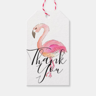Cutr rosa Flamingo danken Ihnen Geschenkumbau Geschenkanhänger