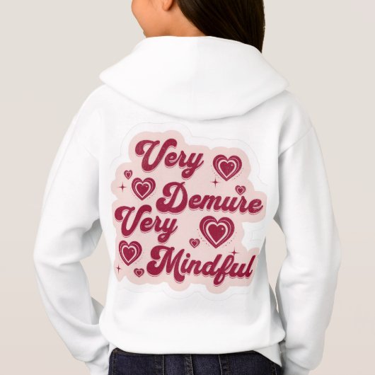 Cutsey Heart design hoodie (Rückseite)