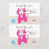 Cuttable Hübsch Kitty Valentine Card Pair Dankeskarte (Vorderseite)