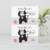 Cuttable Hübsch Kitty Valentine Card Pair Dankeskarte (Stehend Vorderseite)