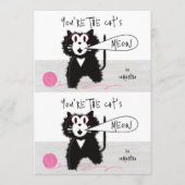 Cuttable Hübsch Kitty Valentine Card Pair Dankeskarte (Vorderseite)