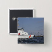 Cutter Marlin von der US-Küstenwache kontrolliert  Button (Vorne & Hinten)