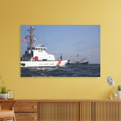 Cutter Marlin von der US-Küstenwache kontrolliert Leinwanddruck (Insitu (Wohnzimmer))