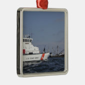 Cutter Marlin von der US-Küstenwache kontrolliert  Ornament Aus Metall (Rechts)