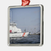 Cutter Marlin von der US-Küstenwache kontrolliert  Ornament Aus Metall (Links)
