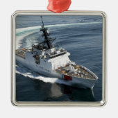 Cutter Waesche der US-Küstenwache 2 Ornament Aus Metall (Vorne)
