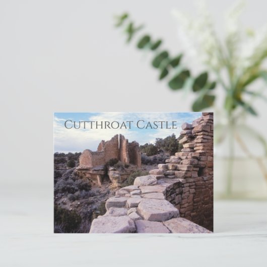 Cutthroat Castlet, Hovenweep National Monument, AB Postkarte (Stehend Vorderseite)