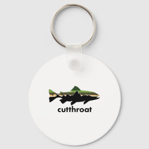 Cutthroat-Forelle für Angel-Junkies Schlüsselanhänger