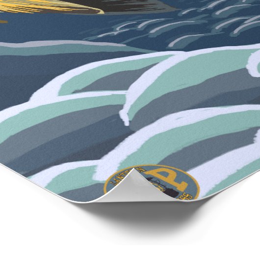 Cutthroat-Forelle querschnittlich Poster (Ecke)