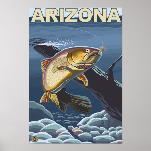 Cutthroat Forellen FischereiArizona Poster (Vorne)