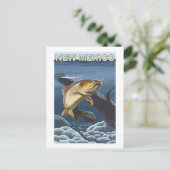 Cutthroat-ForellenfischereiNew Mexiko Postkarte (Stehend Vorderseite)