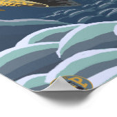 Cutthroat-ForellenfischereiSüddakota Poster (Ecke)