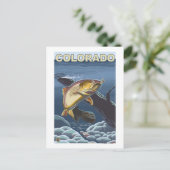Cutthroat Foreut FishingColorado Postkarte (Stehend Vorderseite)