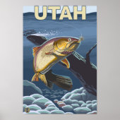 Cutthroat Foreut FishingUtah Poster (Vorne)