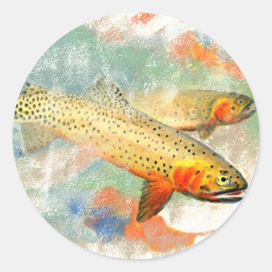 Cutthroat Runder Aufkleber (Vorderseite)