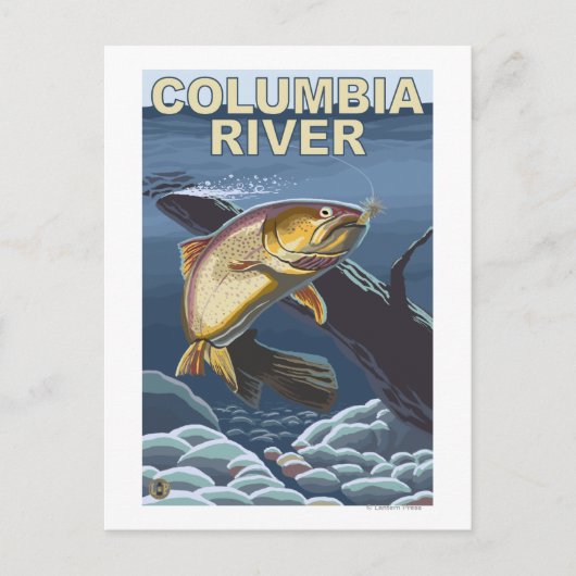 Cutthroat Trout Cross-Section Postkarte (Vorderseite)