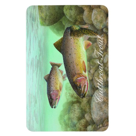 Cutthroat Trout Painting Magnet (Vertikal)