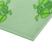 Cutting Board - Cluster von grünen Blätter Schneidebrett (Ecke)