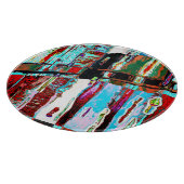 Cutting Board Collapse Reflection Abstract Design Schneidebrett (Ecke)