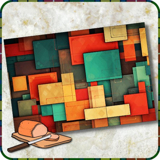 CUTTING BOARD - Color-blocks in Many Colors Schneidebrett