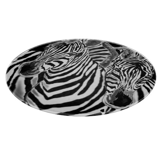 Cutting Board Familie Couple Zerbra Schneidebrett (Ecke)