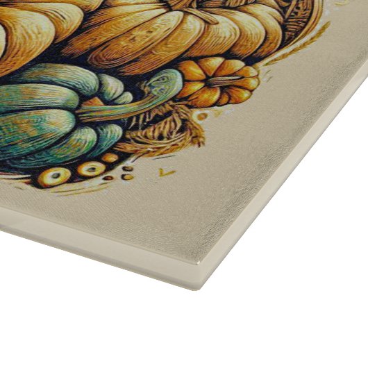 CUTTING BOARD - Guarding the Pumpkin Patch Schneidebrett (Ecke)