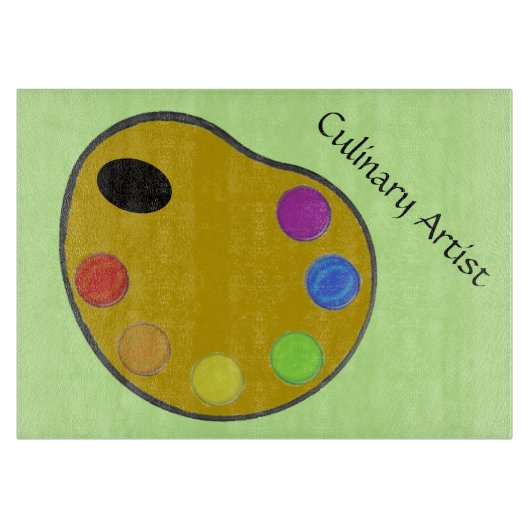 Cutting Board - Kulinarischer Künstler Schneidebrett (Vorderseite)
