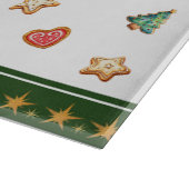 Cutting Board Large Snowman and Christmas Cookies Schneidebrett (Ecke)