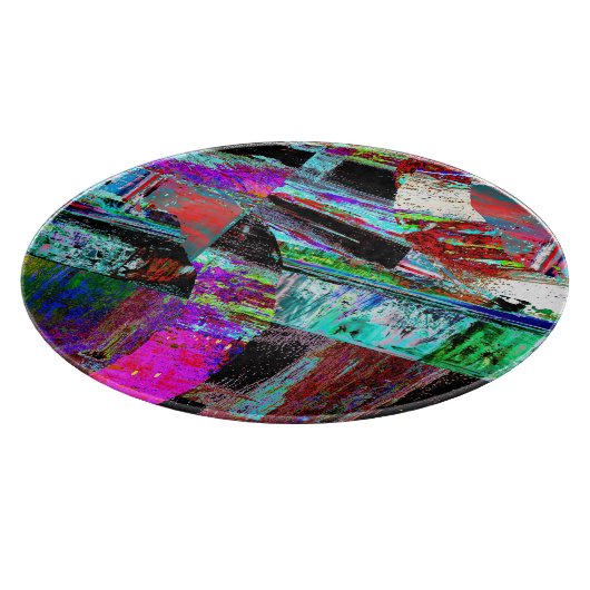 Cutting Board – Neon Pulse Schneidebrett (Ecke)