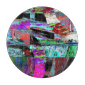 Cutting Board – Neon Pulse Schneidebrett (Vorderseite)