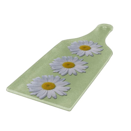 Cutting Board - New Daisies on Sage Schneidebrett (Ecke)