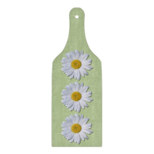Cutting Board - New Daisies on Sage Schneidebrett (Vorderseite)