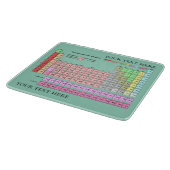 Cutting Board Periodic Table Rounded Corners Schneidebrett (Ecke)